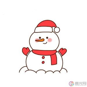 ​画雪人的画法（如何画雪人简笔画，简单可爱雪人画法教程）