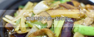 ​茄子跟香菇可以一起吃吗 香菇和茄子可以一起吃吗