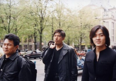 ​《古惑仔》幕后照片，郑伊健陈小春片场痞气十足