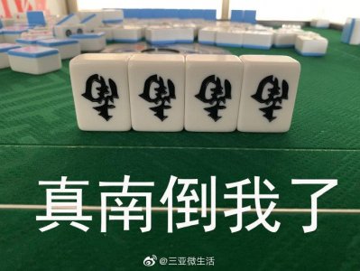 ​一组麻将表情包送给大家，我太南了！（.沙雕台）