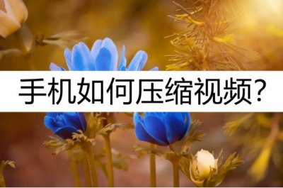 ​手机如何压缩视频？选择这几种方法压缩
