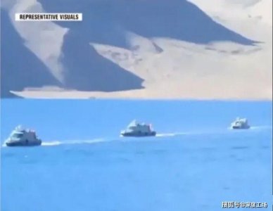 ​班公湖我国“西海舰队”战斗艇配大口径遥控机枪；速度超印度航母