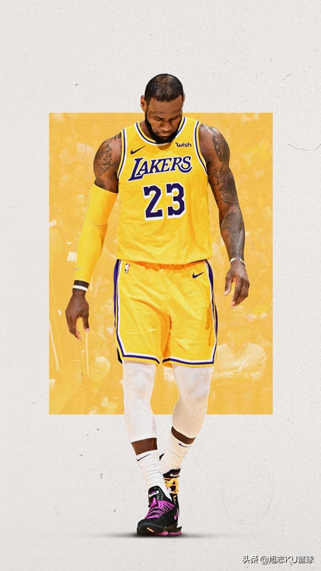 湖人官方INS出品詹姆斯主题壁纸