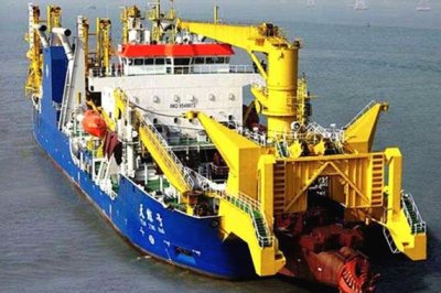 ​厉害！中国研制造岛神器“天鲲”号，能挖出6000立方米的泥沙