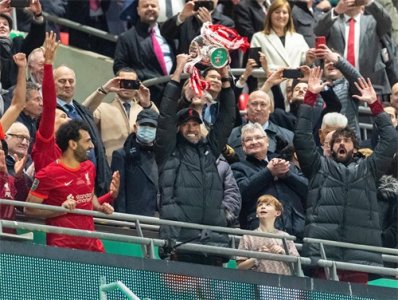 ​足球——英格兰联赛杯：利物浦夺冠