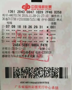 ​梅州彩民喜中＂南粤风采＂36选7一等奖丨当期全省仅中出一注一等奖，奖金86万元