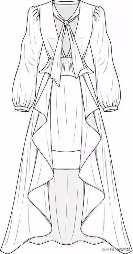 12款服装设计手绘图