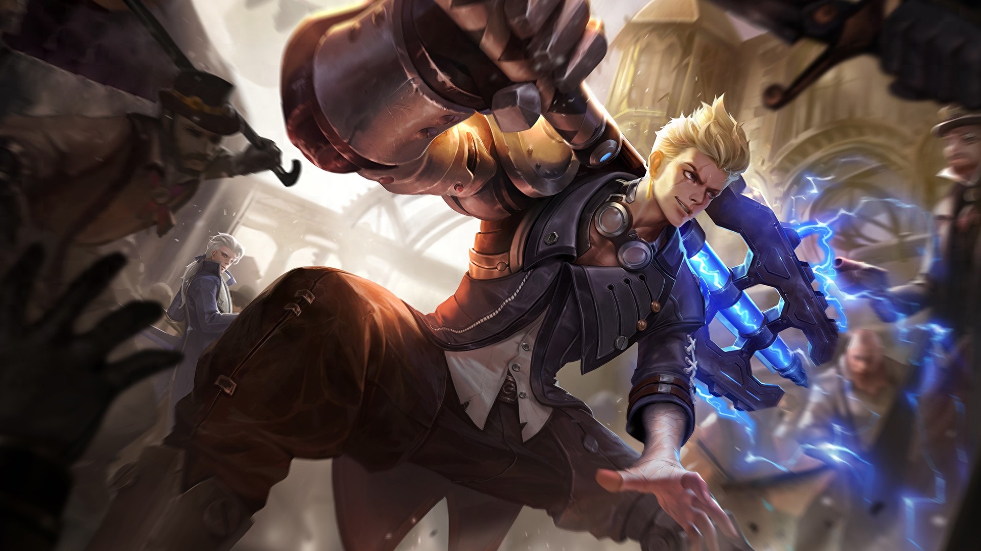 王者荣耀：狂铁壁纸大全，命运角斗场，御狮，被策划遗忘的可怜人