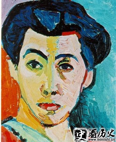 马蒂斯作品《马蒂斯夫人像》