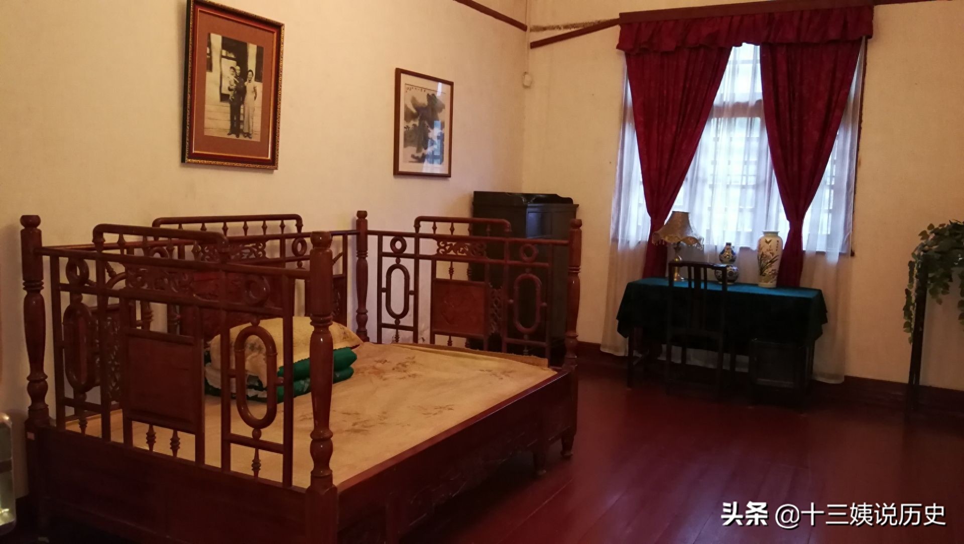 李宗仁故居：一应俱全非常气派，占地4000平方米，图9是龙凤大床