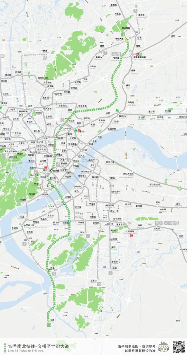 杭州地铁四期及远期规划示意图（杭州地铁四期各区规模曝光）(34)