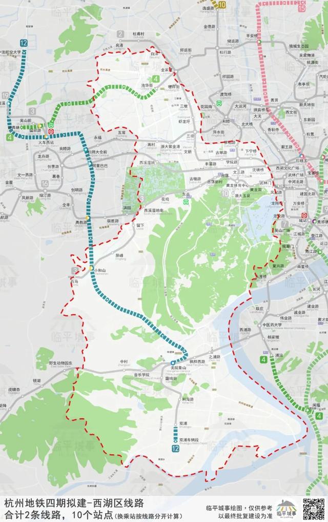 杭州地铁四期及远期规划示意图（杭州地铁四期各区规模曝光）(22)