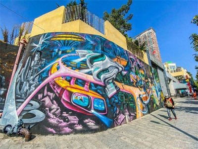 ​重庆的涂鸦一街，去重庆旅游必去景点之一。