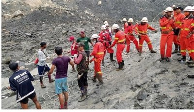 ​缅甸矿区塌方162亡：上百人瞬间淹没在尘土中，当地商人称被埋或为玉矿拾捡者